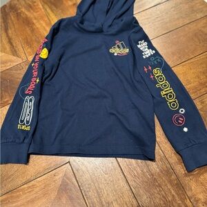 Adidas Kids Navy Hoodie